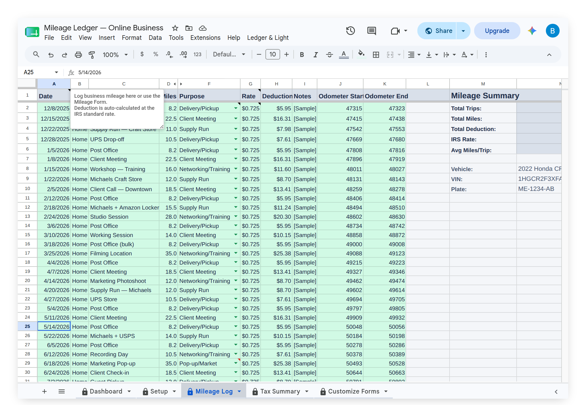 mileage-log-sample