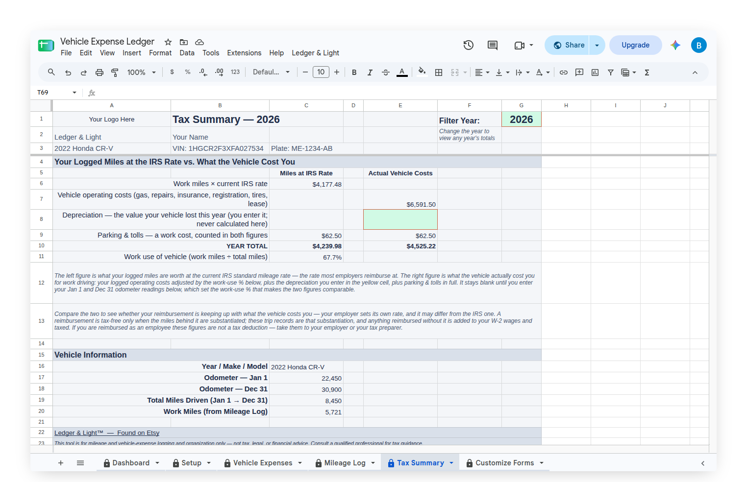 mel-tax-summary-standard-vs-actual