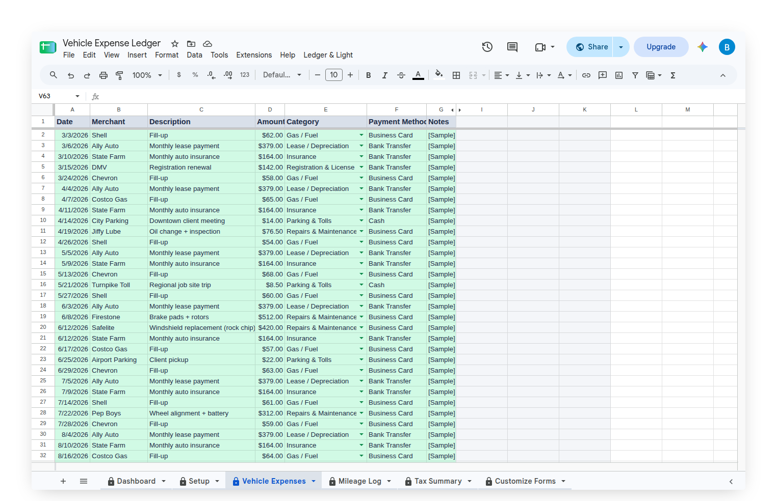 mel-vehicle-expenses-sample