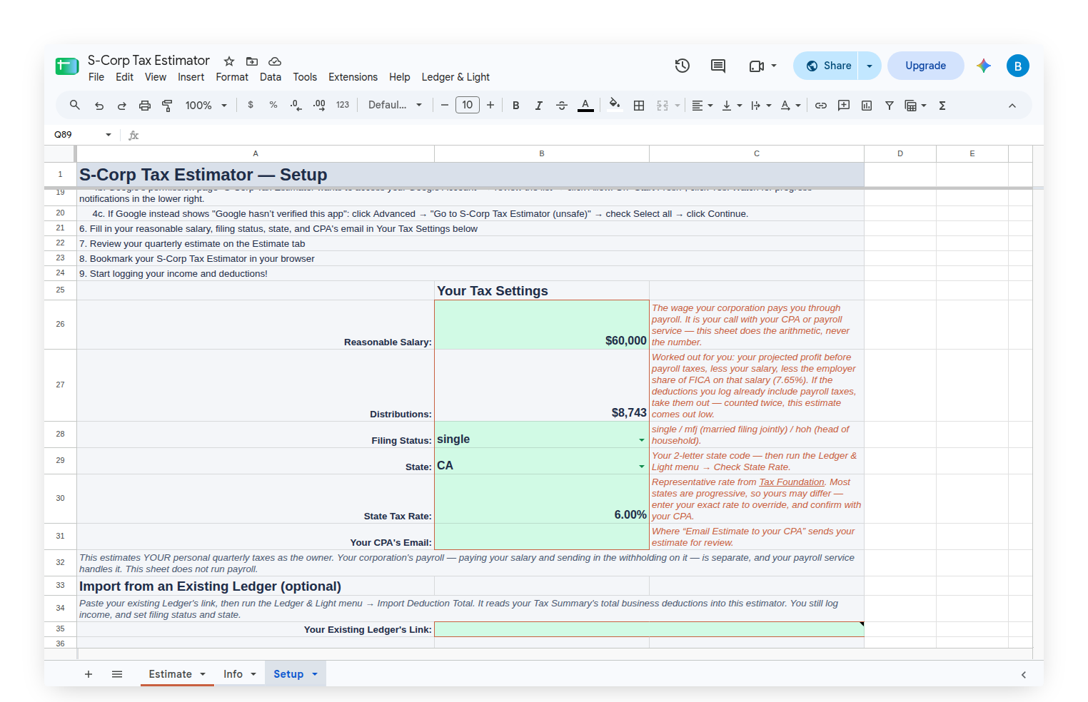 scorp-setup-tax-settings